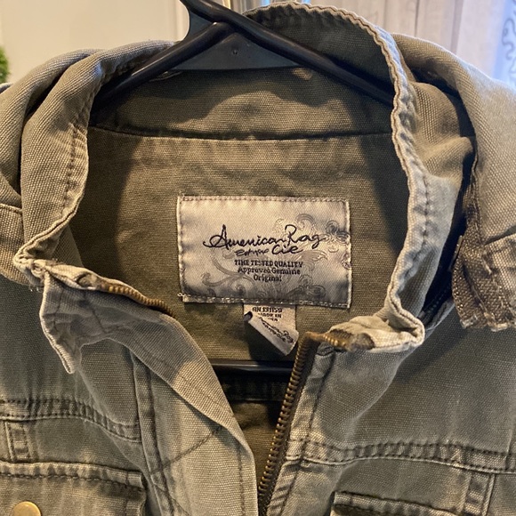 American rag Olive green cargo jacket - Picture 2 of 6
